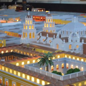 Maqueta del Zócalo de Puebla en proceso de elaboración MMS Arquitectos