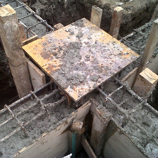 Proceso de cimentación zapata y contratrabes obra MMS Arquitectos